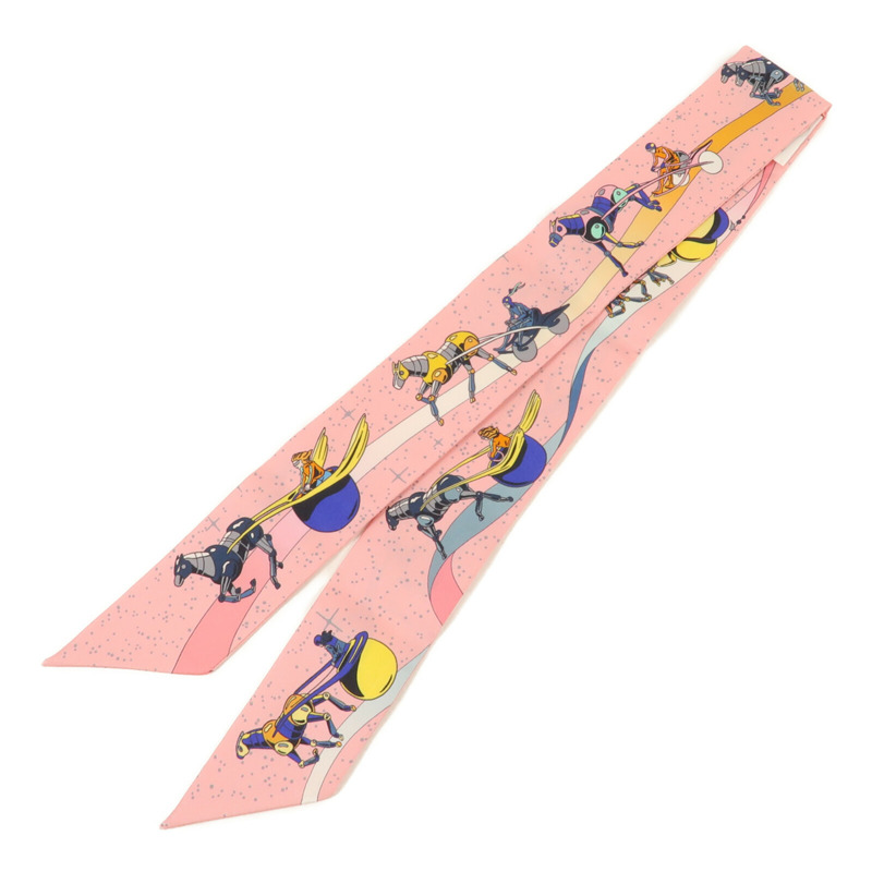 HERMES 絲質Twilly絲巾-1