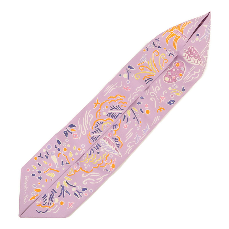 HERMES 絲質Twilly絲巾-2