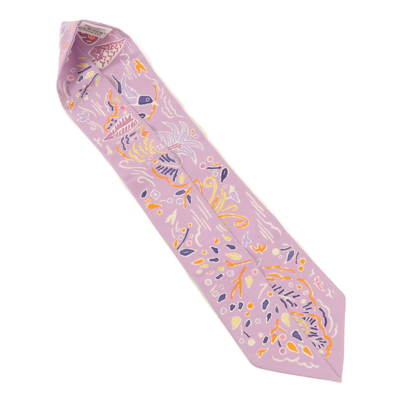 HERMES 絲質Twilly絲巾-3