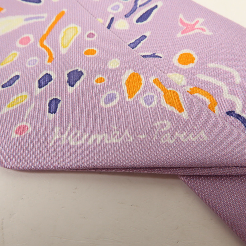 HERMES 絲質Twilly絲巾-4