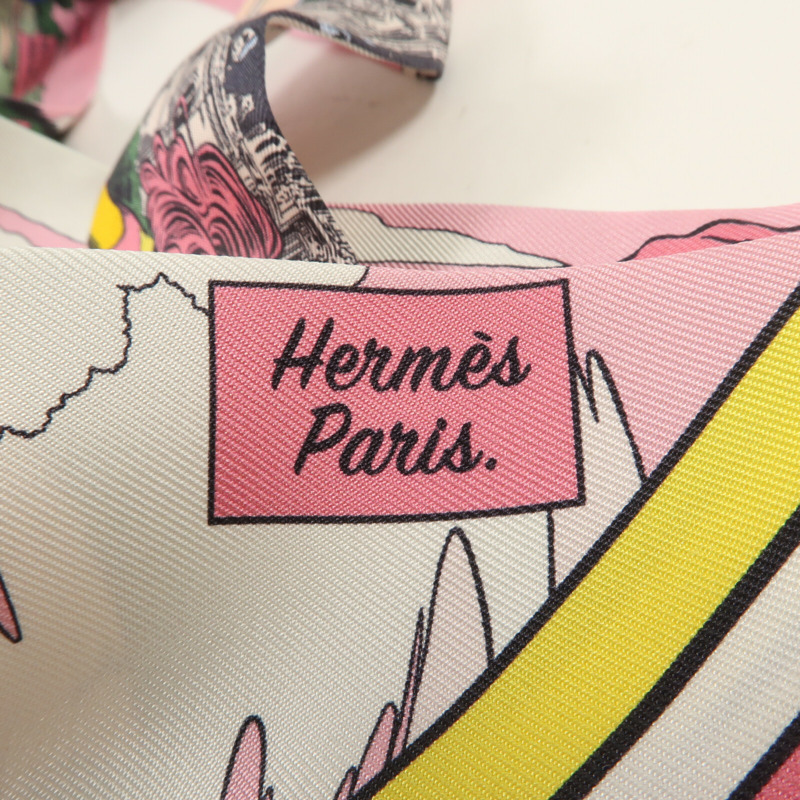 HERMES 絲質Twilly絲巾-4
