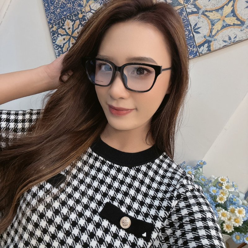 【現貨】麗睛眼鏡【Saint Laurent 聖羅蘭 YSL】可刷卡分期 SL M48O A/FN 光學眼鏡 黑銀配色 YSL膠囊系列-6