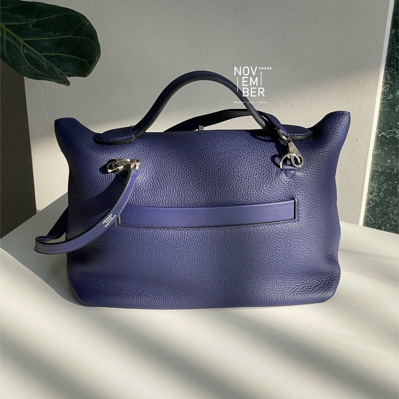 99新🆕 Hermès 愛馬仕 2424 深藍色銀釦 29cm-11