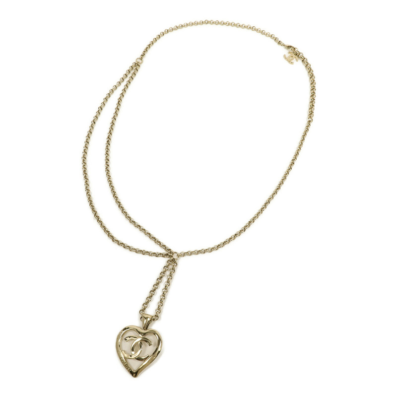 CHANEL 金屬Heart Chocker項鍊-0
