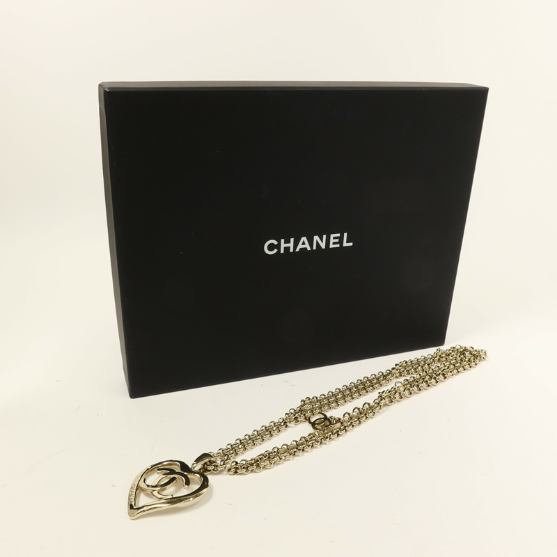CHANEL 金屬Heart Chocker項鍊-10