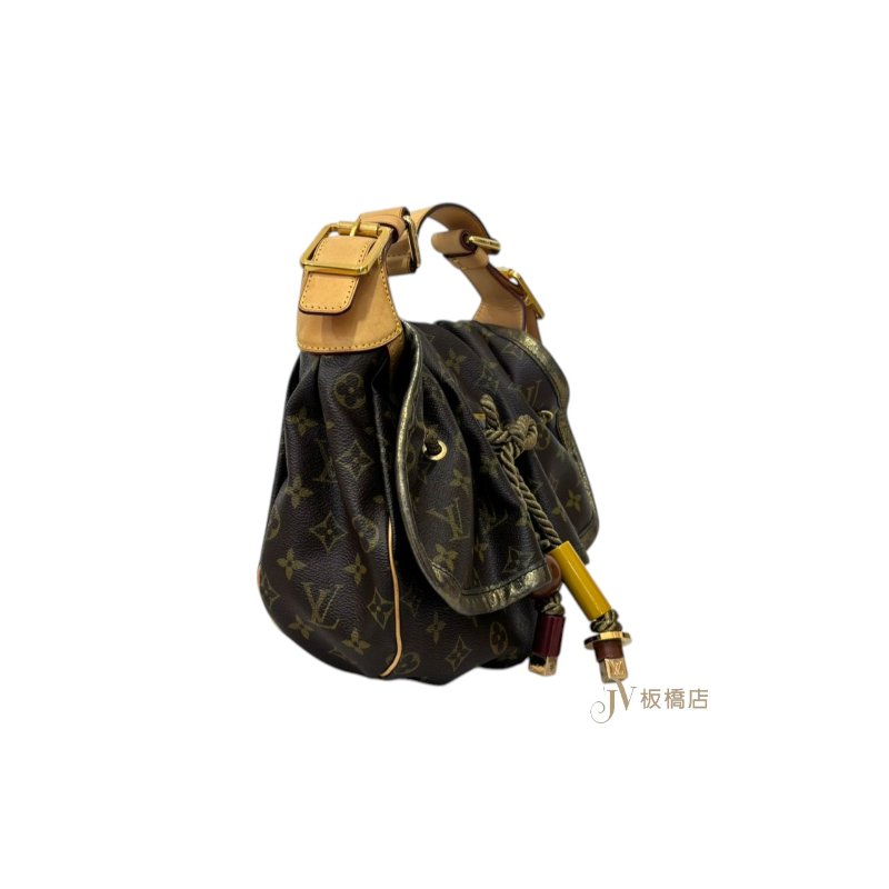 LV原花前蓋金蔥壓克力束繩走秀限量手提包-2