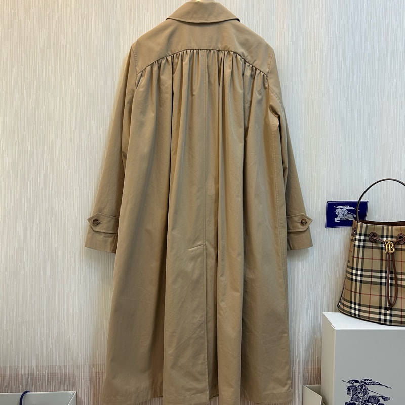 BURBERRY英國蜜色長風衣UK6-4