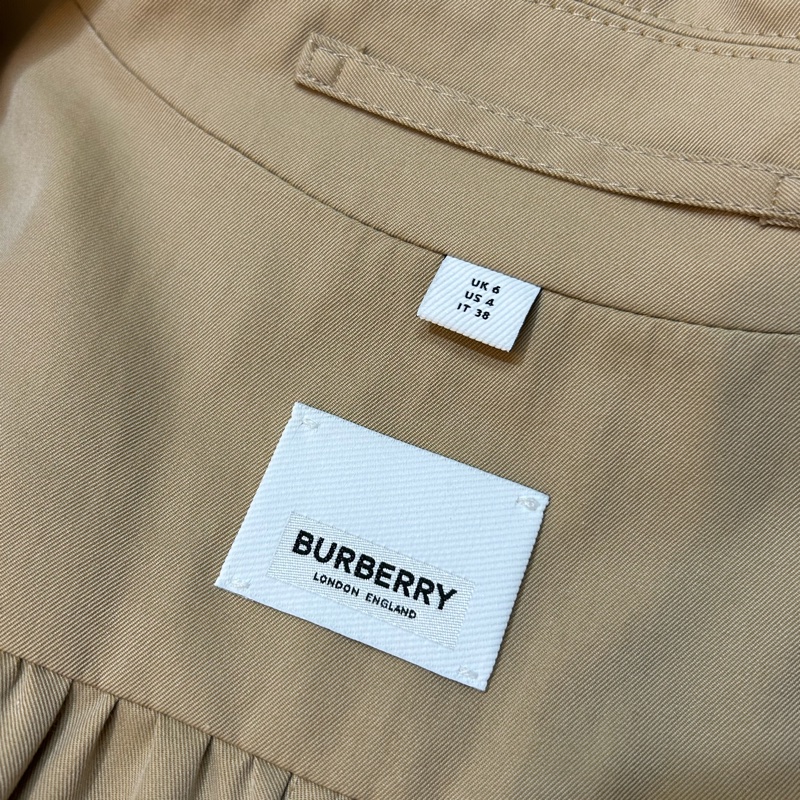BURBERRY英國蜜色長風衣UK6-11