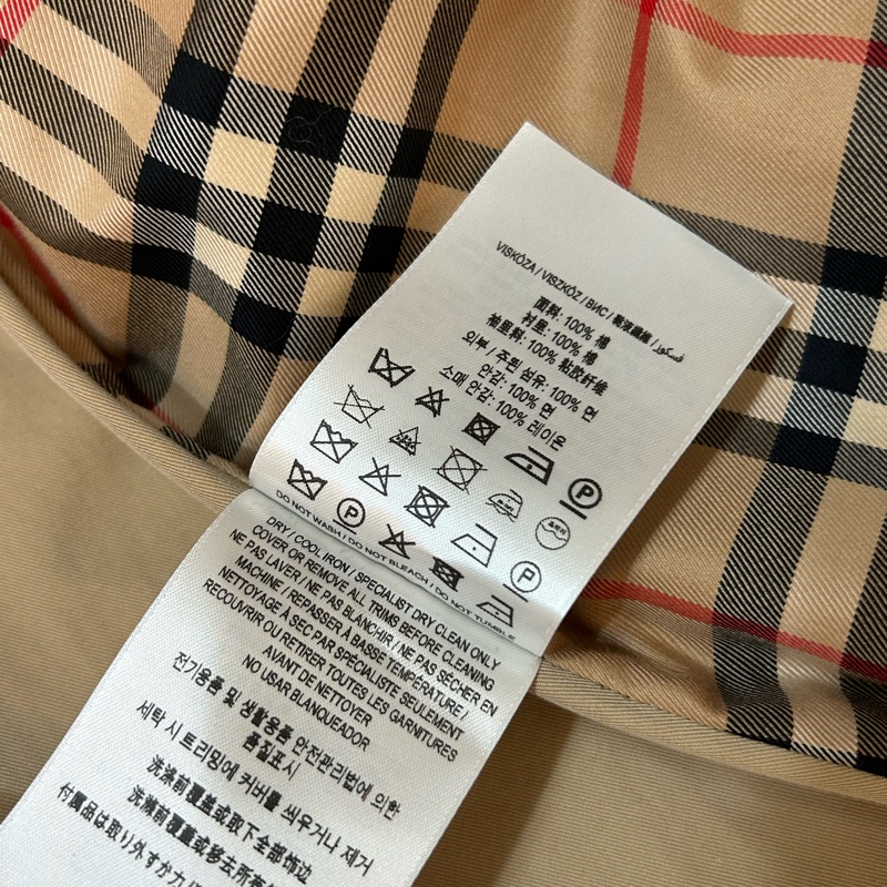 BURBERRY英國蜜色長風衣UK6-13