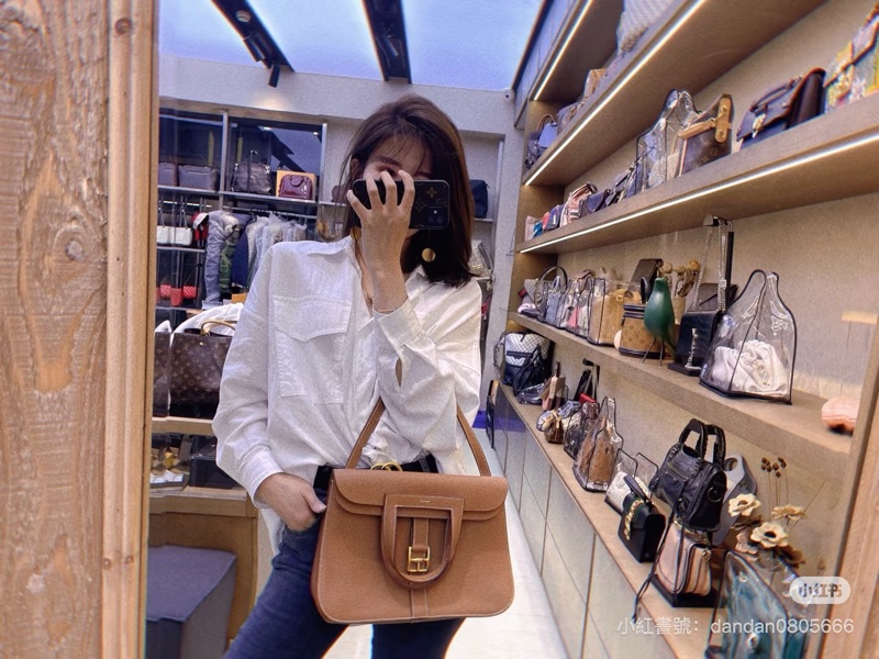 Hermes 愛馬仕 Halzan 31 金棕 斜背包 手提包 肩背包 側背包-20