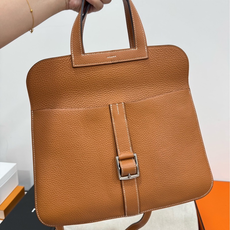 Hermes 愛馬仕 Halzan 31 金棕 斜背包 手提包 肩背包 側背包-25