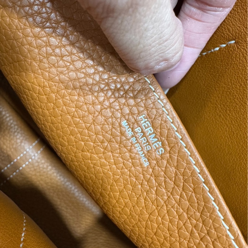 Hermes 愛馬仕 Halzan 31 金棕 斜背包 手提包 肩背包 側背包-33