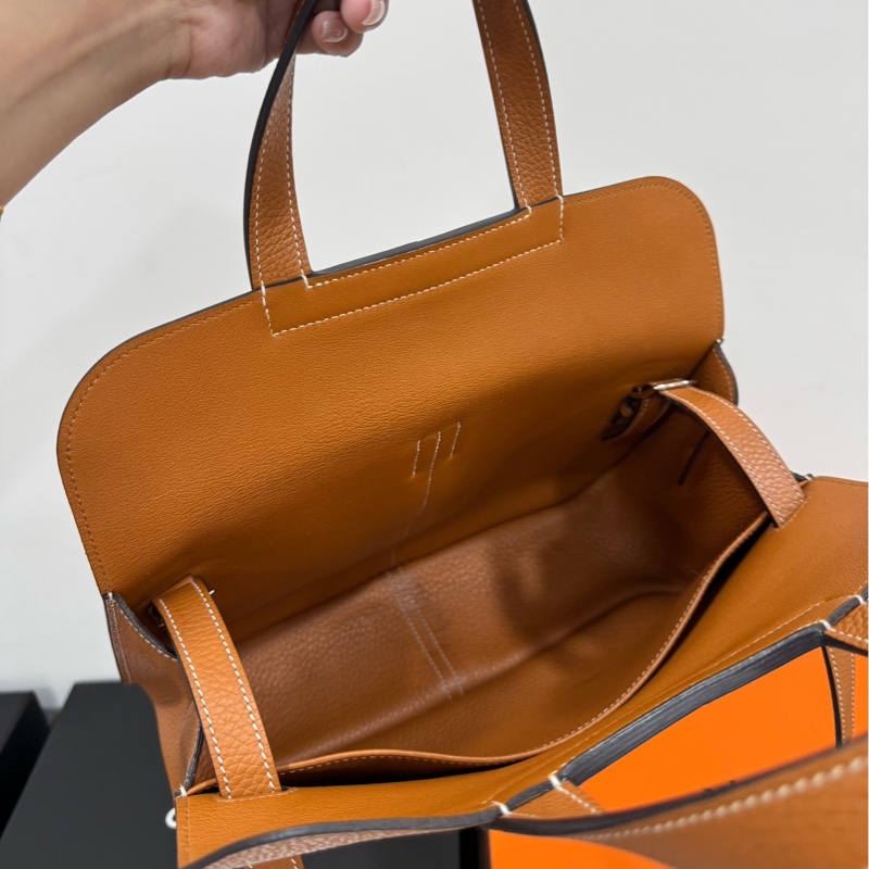 Hermes 愛馬仕 Halzan 31 金棕 斜背包 手提包 肩背包 側背包-35