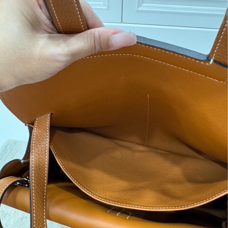 Hermes 愛馬仕 Halzan 31 金棕 斜背包 手提包 肩背包 側背包-37