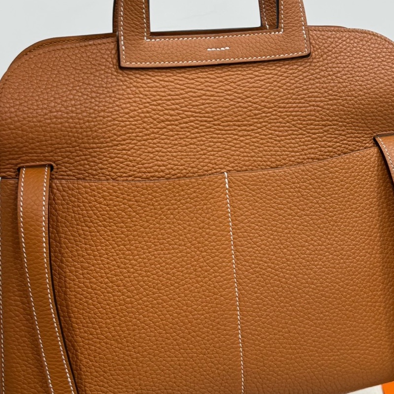 Hermes 愛馬仕 Halzan 31 金棕 斜背包 手提包 肩背包 側背包-41