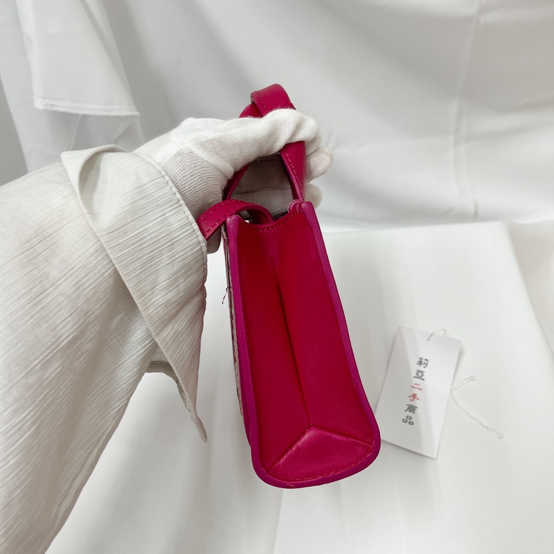 莉亞精品♡Chloe mini  woody 桃色 九新美品-4