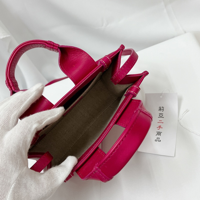 莉亞精品♡Chloe mini  woody 桃色 九新美品-7