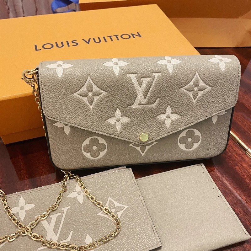 全配🈶購證❤️ LV三合一大象灰鏈條包-2