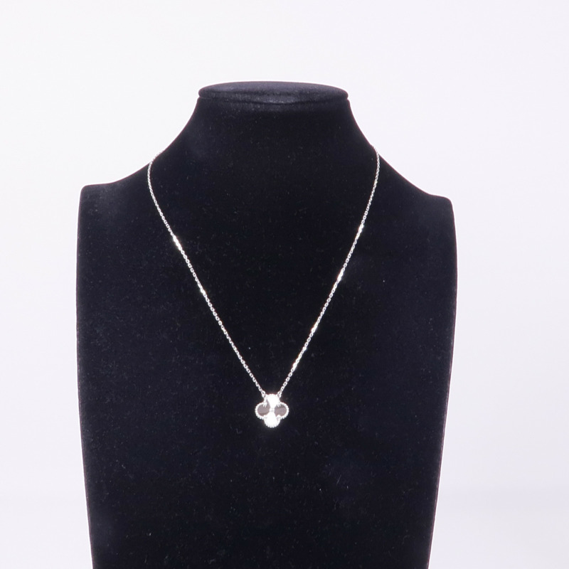 Van Cleef & Arpels 18K白金Vintage Alhambra Pendant項鍊-6