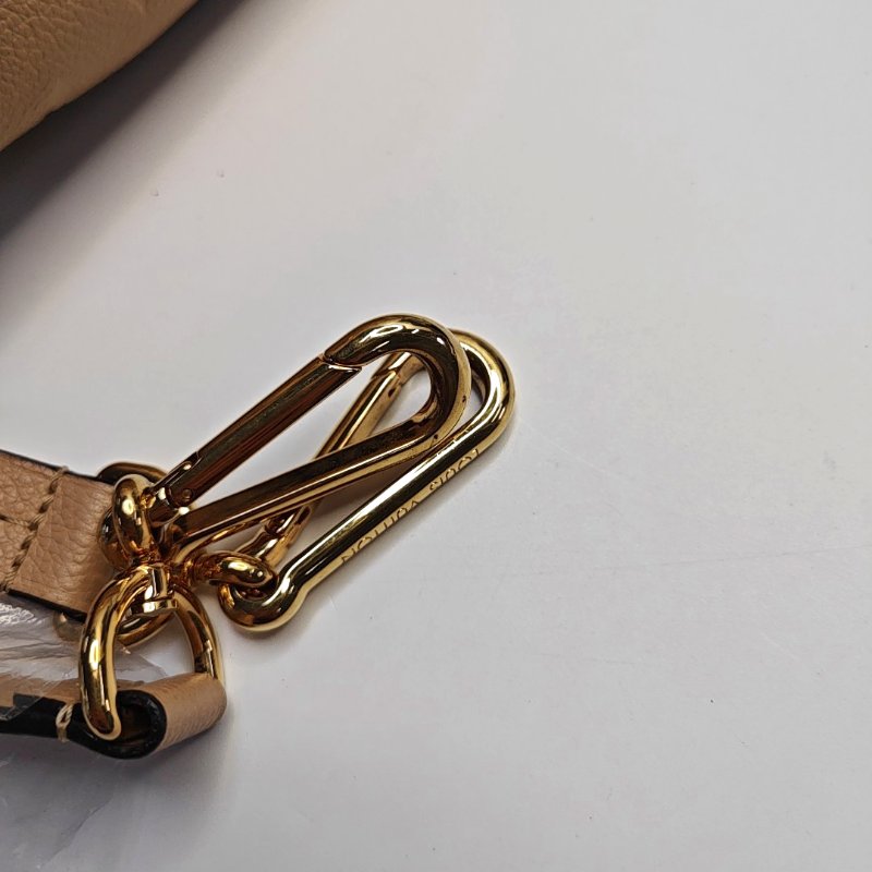 LOUIS VUITTON SPEEDY 25 卡其色牛皮老花壓紋波士頓包肩背包手提包斜挎包 金色五金 可拆卸肩帶-20
