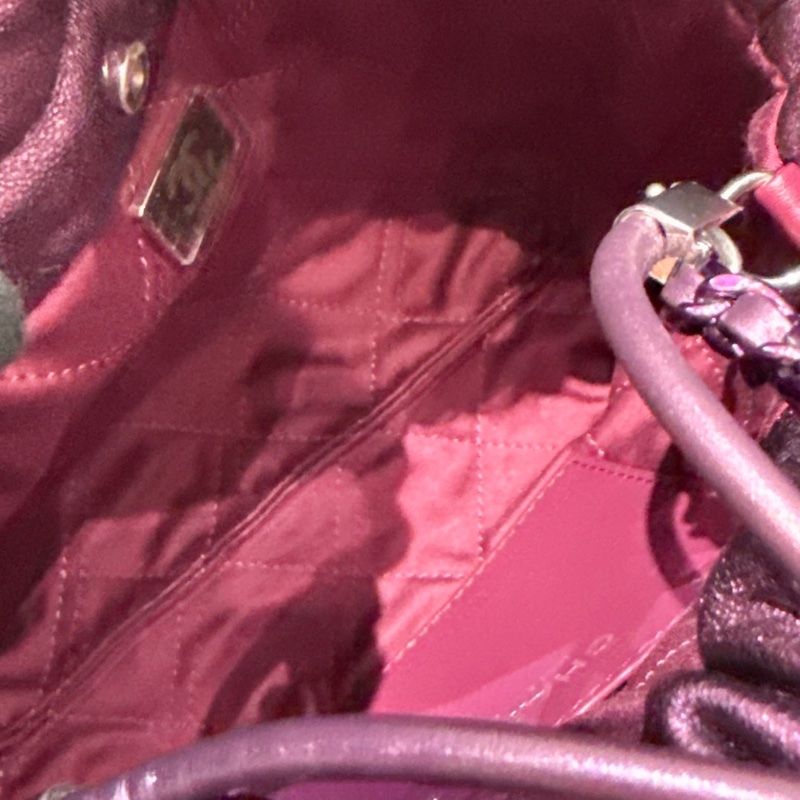 Chanel mini 22 金屬紫色-9