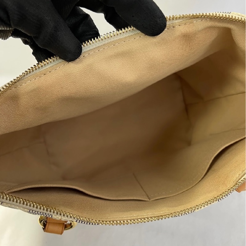 LV托特包白方格-7