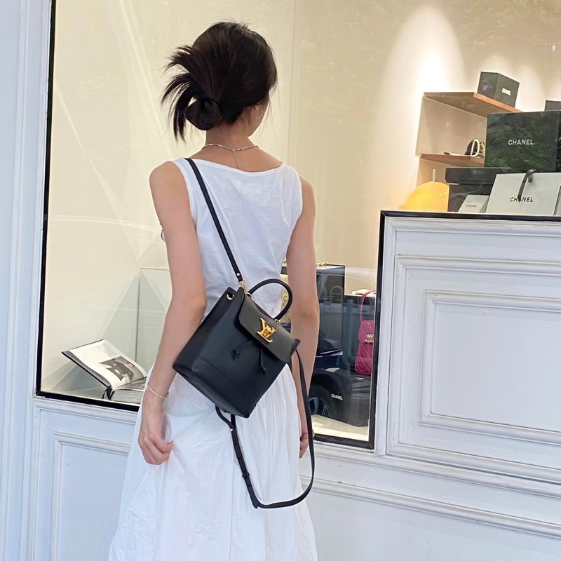 ෆ LV Lockme 小書包 後背包🖤-2