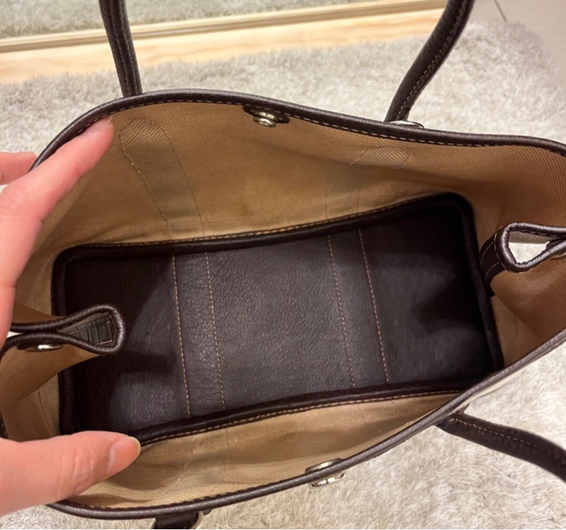 Hermès 栗子🌰拼帆布 Garden Party-8