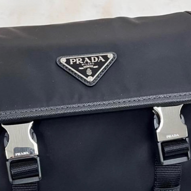 Prada re-nylon black bag-4