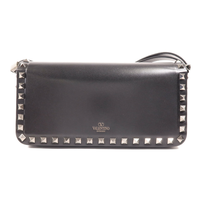 Valentino 牛皮皮革Shoulder Bag銀扣肩背袋-1