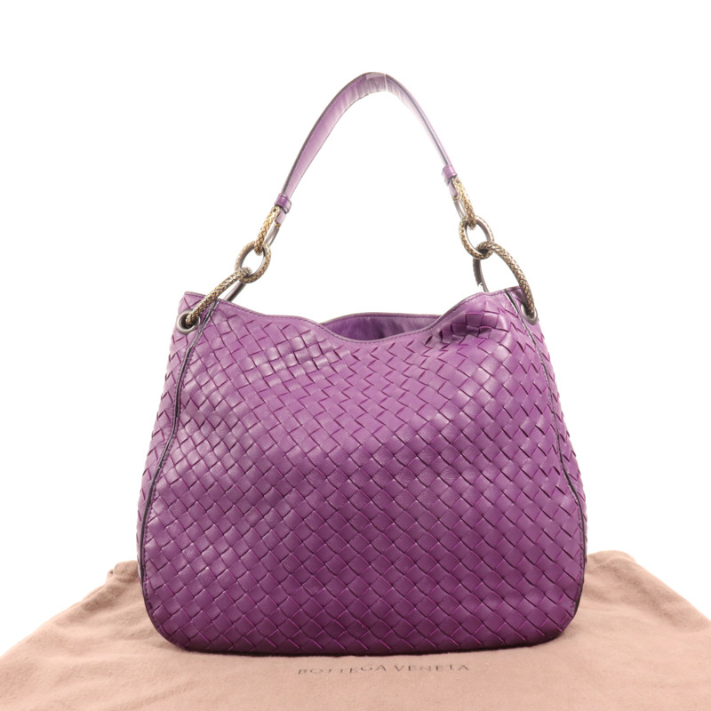 BOTTEGA VENETA 羊皮皮革Chain Shoulder Bag金扣肩背袋-14