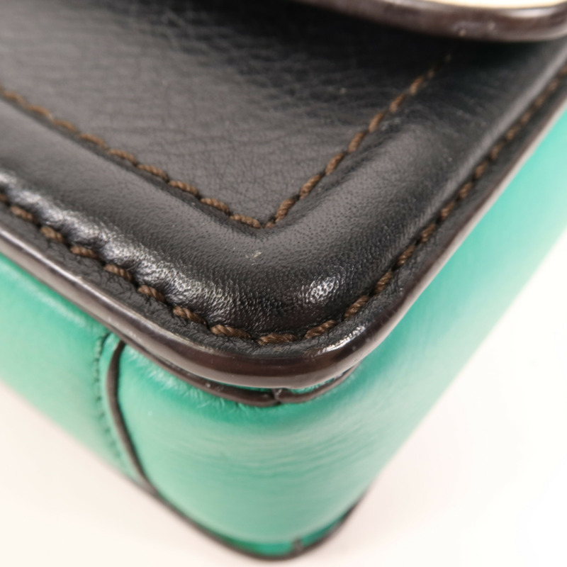 MCM 馬毛/牛皮皮革Shoulder Bag金扣肩背袋-5