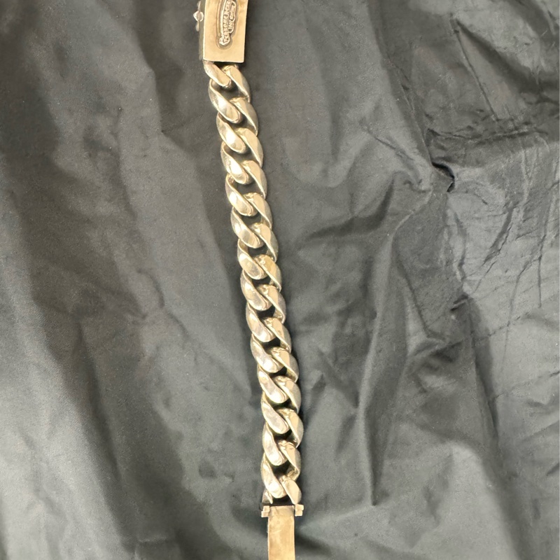 Chrome Hearts 克羅心 經典十字花扣 粗鍊手鍊 (純銀925)-2