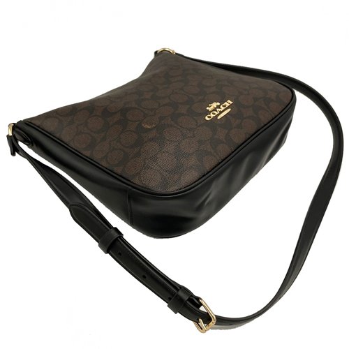 【全新】COACH C LOGO馬鞍斜背包(深咖)-3