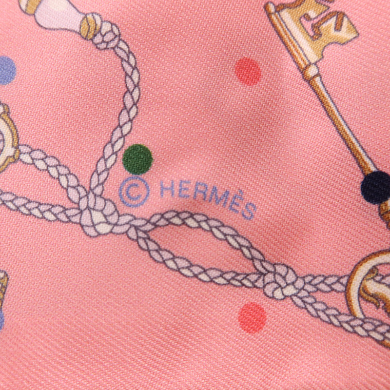 HERMES 絲質Twilly絲巾-5