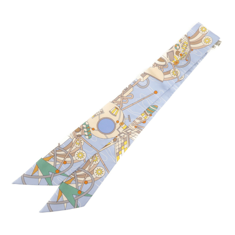 HERMES 絲質Twilly絲巾-1