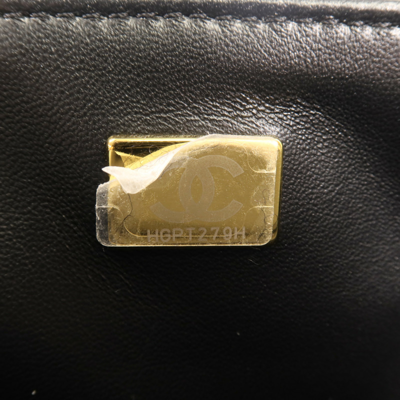 CHANEL 羊皮皮革Matelasse Mini Flap Bag金扣鏈帶肩背袋-11