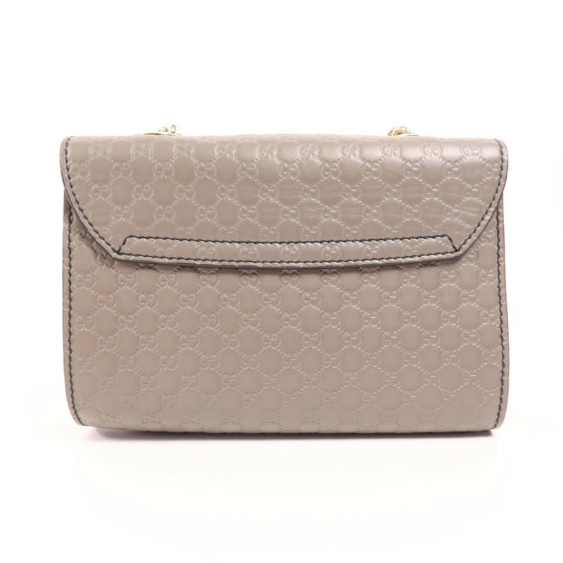 GUCCI 牛皮皮革Guccissima Mini Emily金扣鏈帶肩背-1