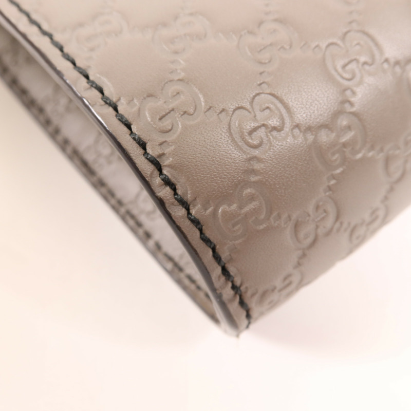GUCCI 牛皮皮革Guccissima Mini Emily金扣鏈帶肩背-8
