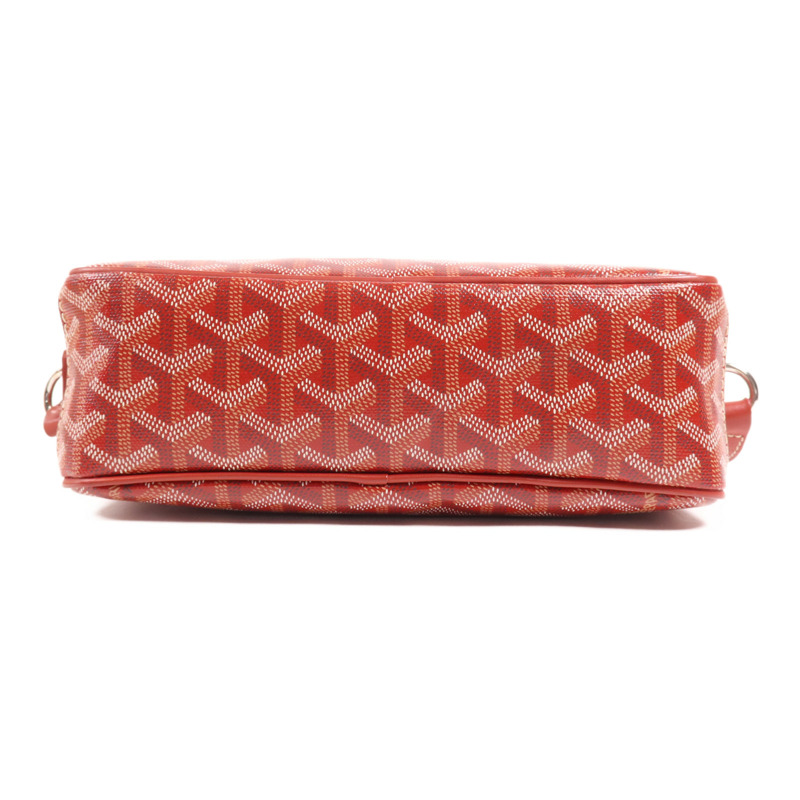 GOYARD 塗層帆布Cap Vert PM銀扣肩背袋-3