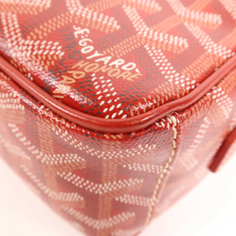 GOYARD 塗層帆布Cap Vert PM銀扣肩背袋-5