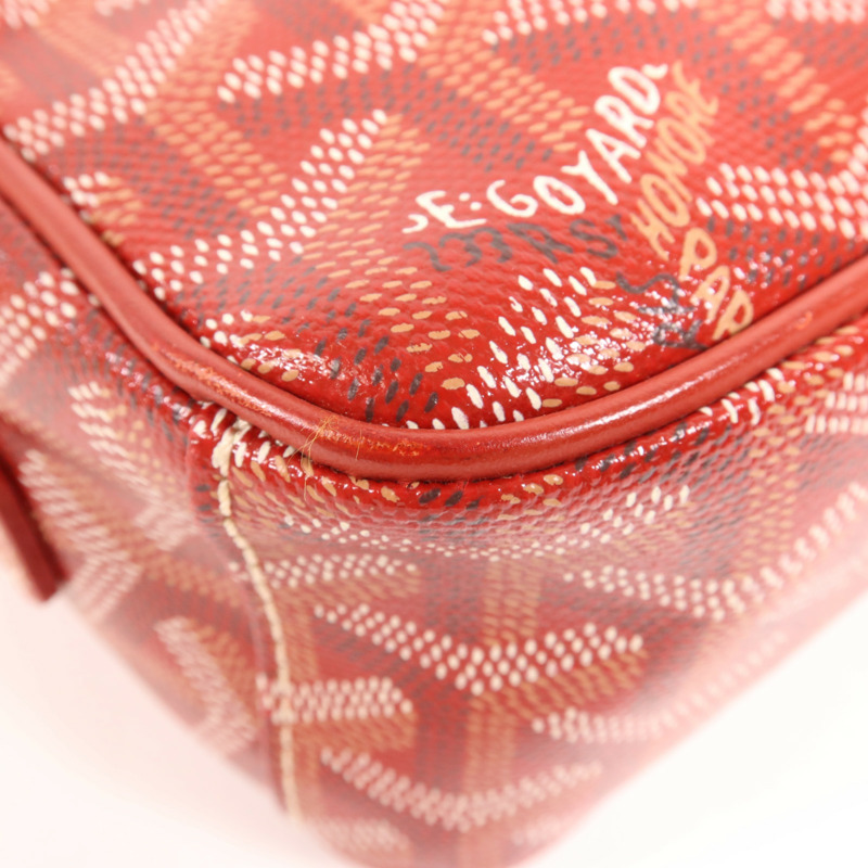 GOYARD 塗層帆布Cap Vert PM銀扣肩背袋-6