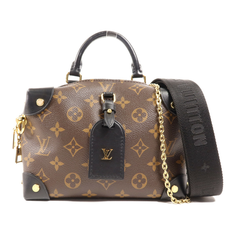 LOUIS VUITTON Monogram Petite Malle Souple金扣手挽肩背兩用袋-0