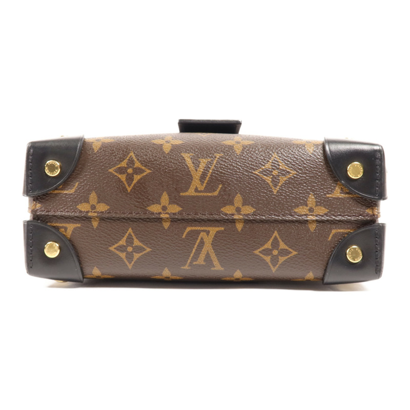 LOUIS VUITTON Monogram Petite Malle Souple金扣手挽肩背兩用袋-3