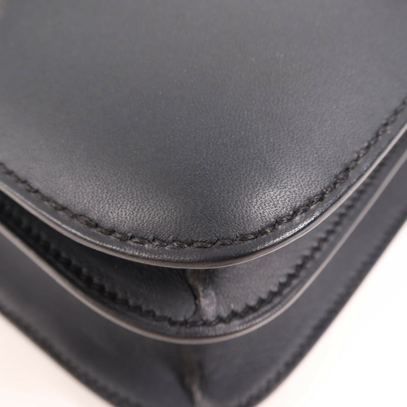 HERMES Swift皮革Constance 24銀扣肩背袋Bleu Ocean-5