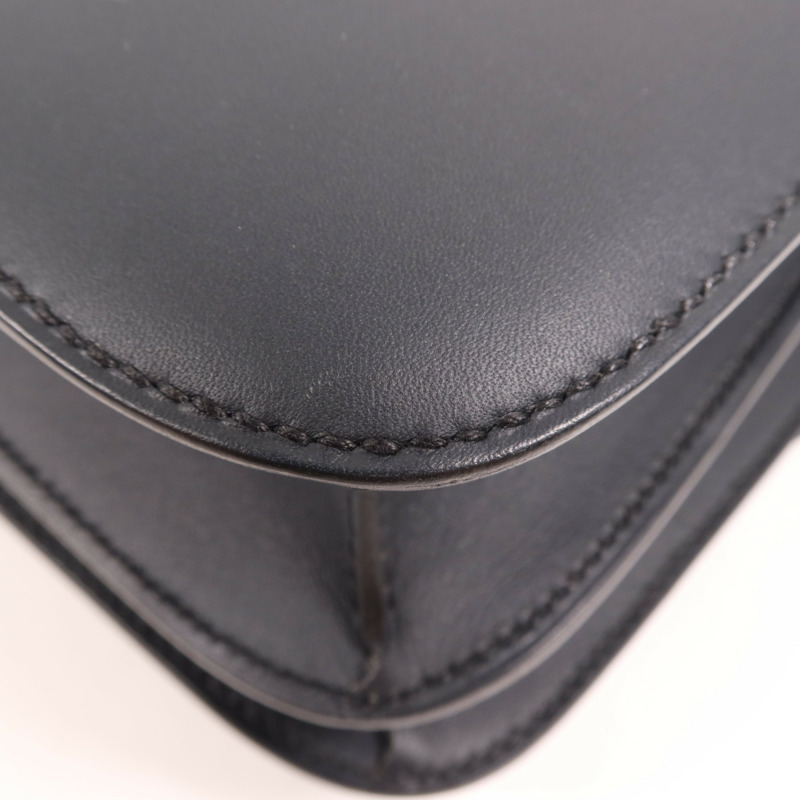 HERMES Swift皮革Constance 24銀扣肩背袋Bleu Ocean-7