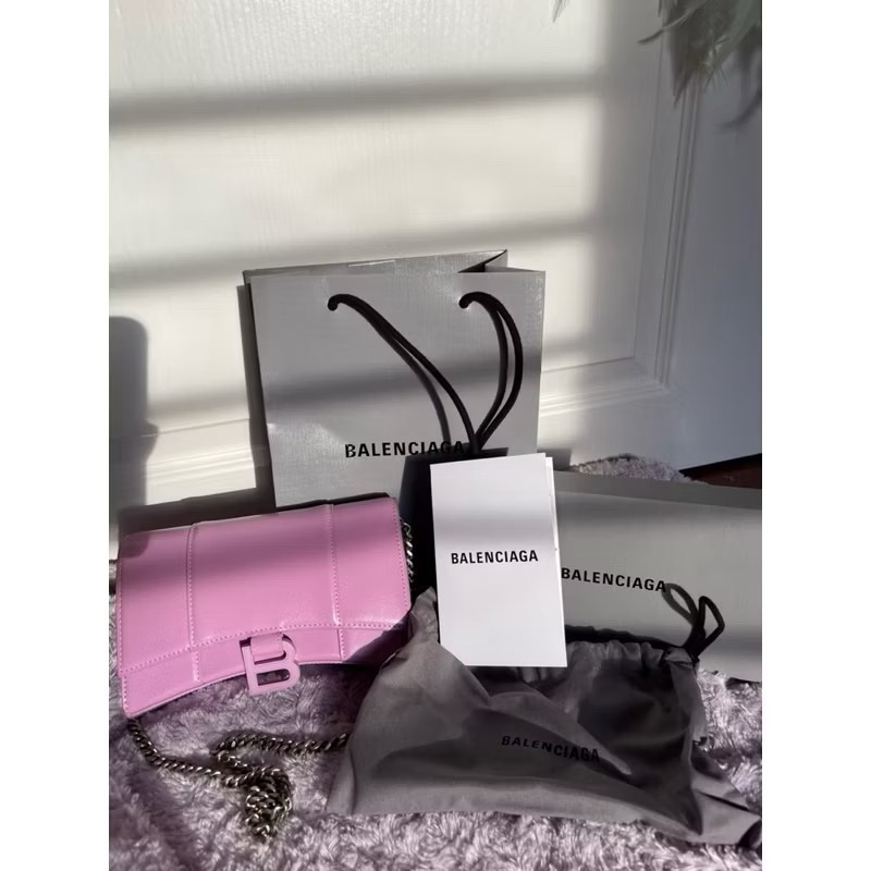 Balenciaga 巴黎世家 HOURGLASS WALLET ON CHAIN 沙漏包-0