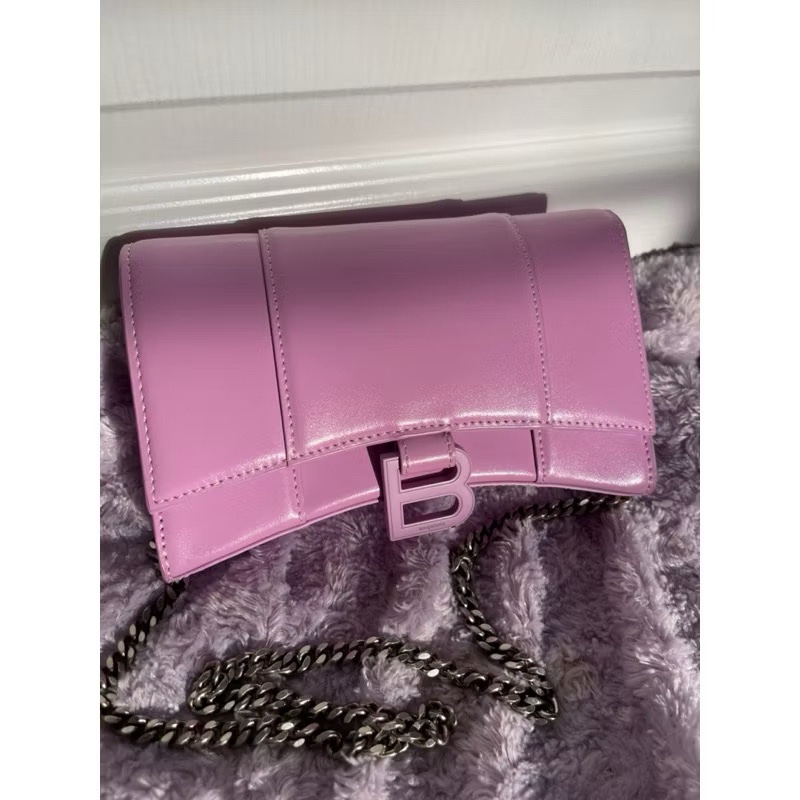 Balenciaga 巴黎世家 HOURGLASS WALLET ON CHAIN 沙漏包-5