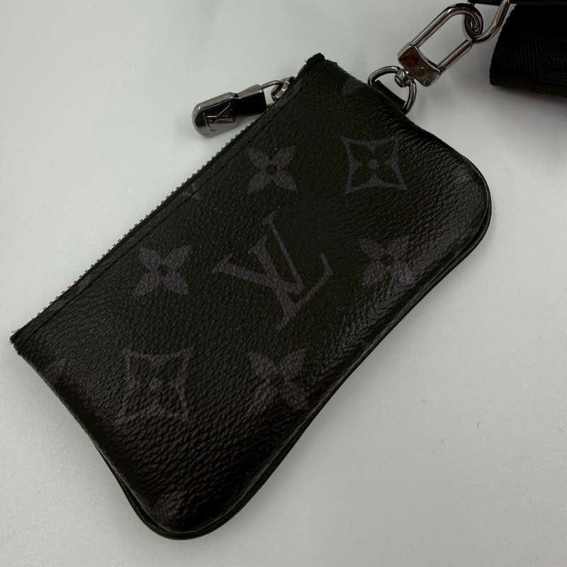 LV包包黑灰原花三合一Trio郵差包M69443-10