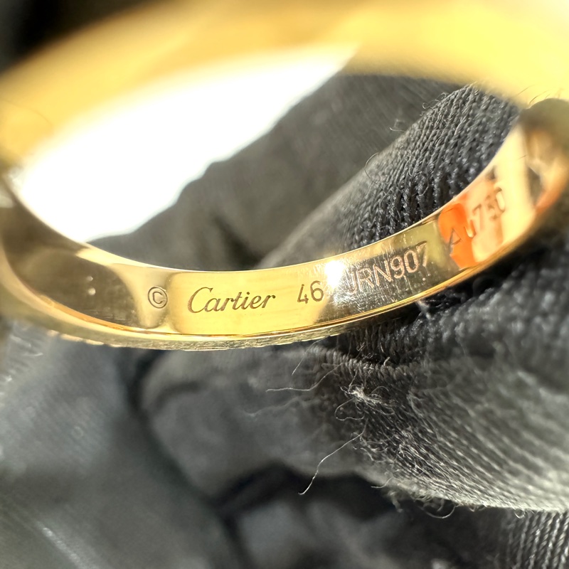 Cartier玫瑰金AU750 C de系列0.03克拉鑽戒指B4086400-3